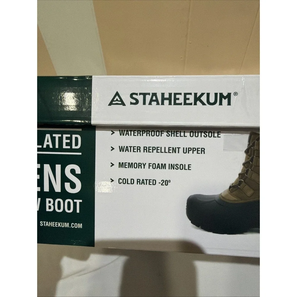Staheekum Men's Snow Boot 3m Thinsulate Size 11 NEW